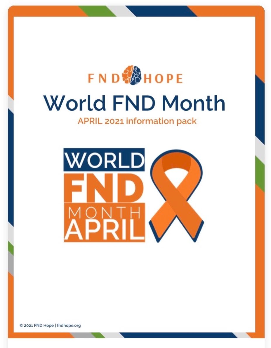 <p>🧡 World <a href="https://themighty.com/topic/functional-neurological-disorder/?label=FND" class="tm-embed-link  tm-autolink health-map" data-id="5b23ce8100553f33fe99303c" data-name="FND" title="FND" target="_blank">FND</a> Month - April 2021! 🧡</p>