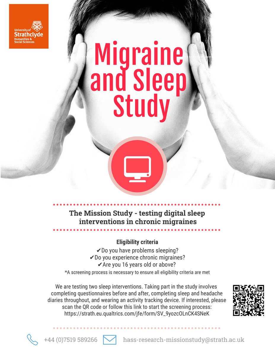<p><a href="https://themighty.com/topic/migraine/?label=Migraine" class="tm-embed-link  tm-autolink health-map" data-id="5b23ce9c00553f33fe997c0a" data-name="Migraine" title="Migraine" target="_blank">Migraine</a> and Sleep Study</p>