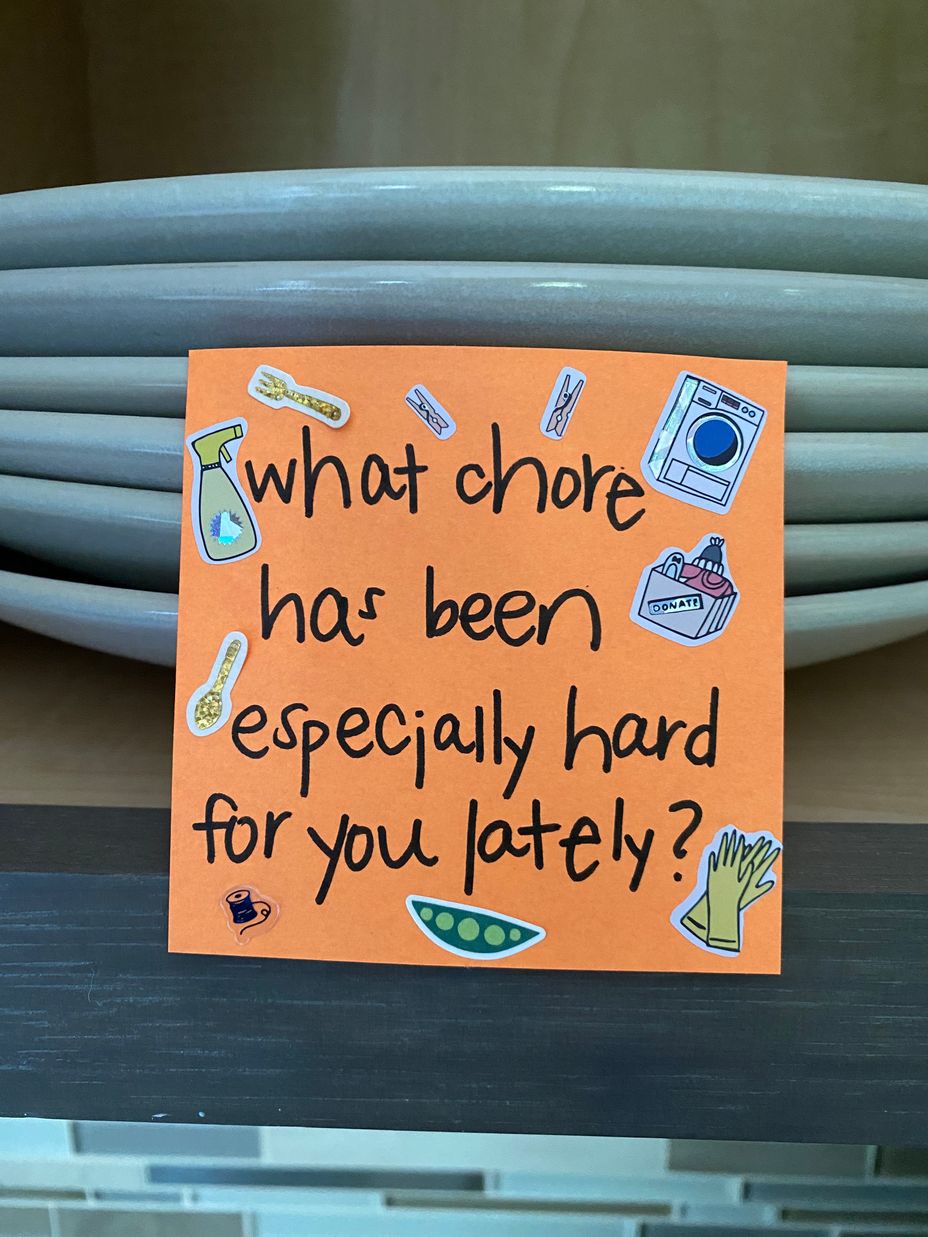 <p>What chore has been especially hard for you lately?</p>