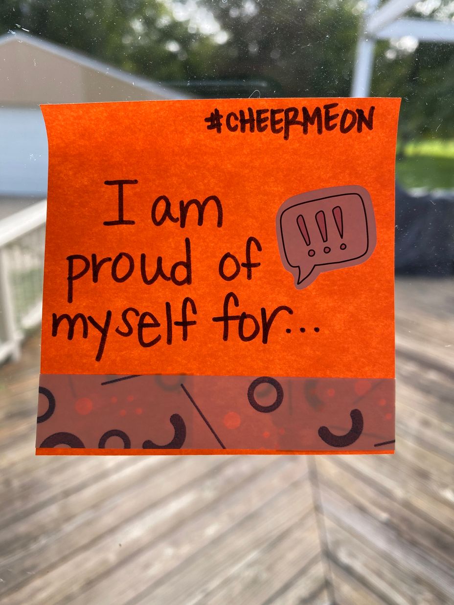 <p>I am proud of myself for...</p>