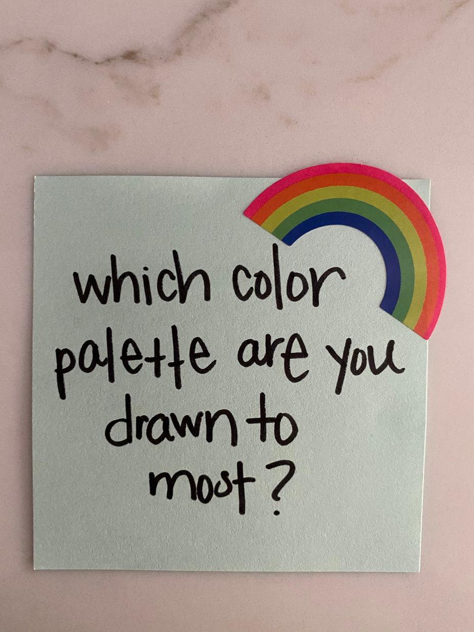 <p>Which color palette are you drawn to most?</p>