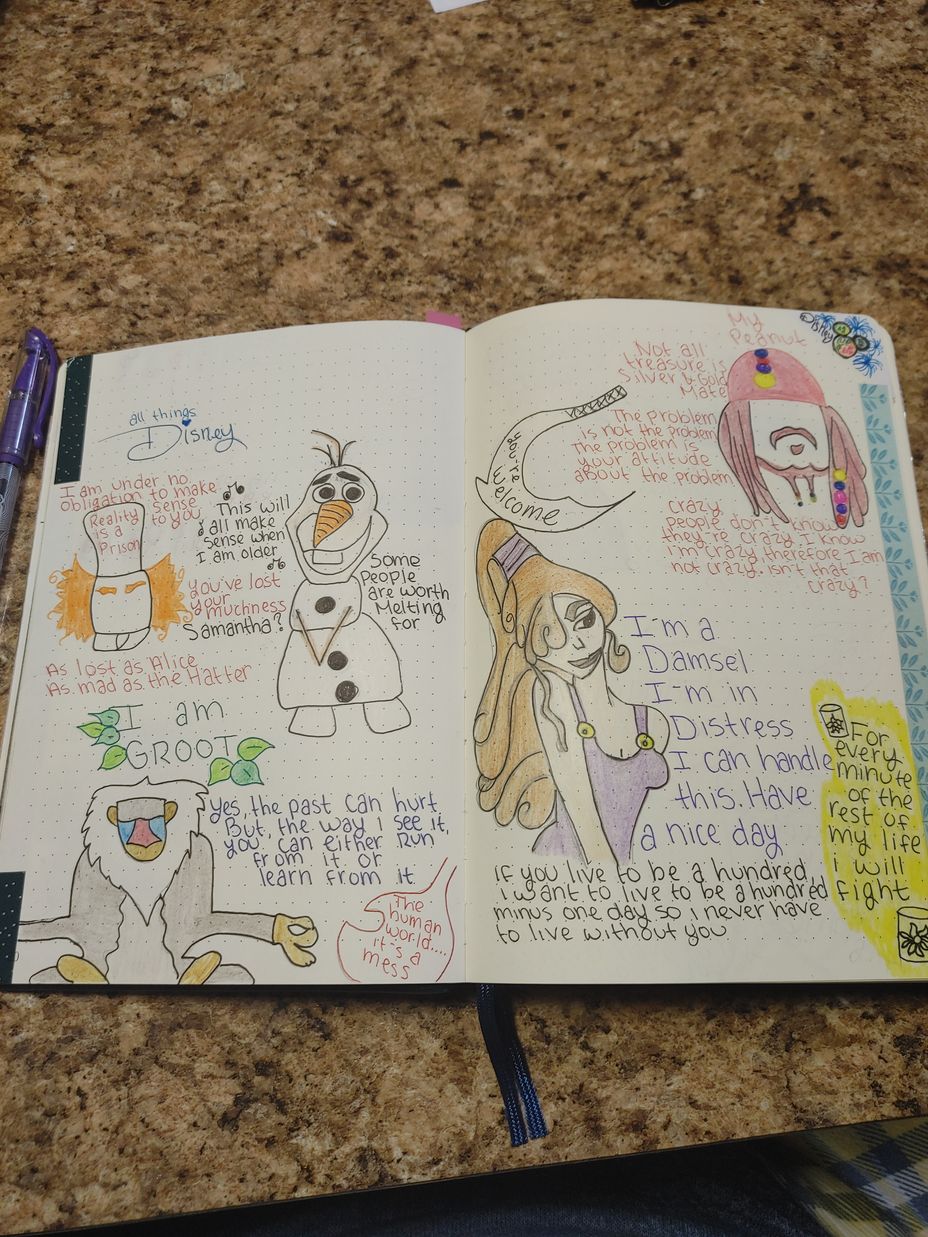 <p>My "happy page" in my bullet journal 🤗</p>