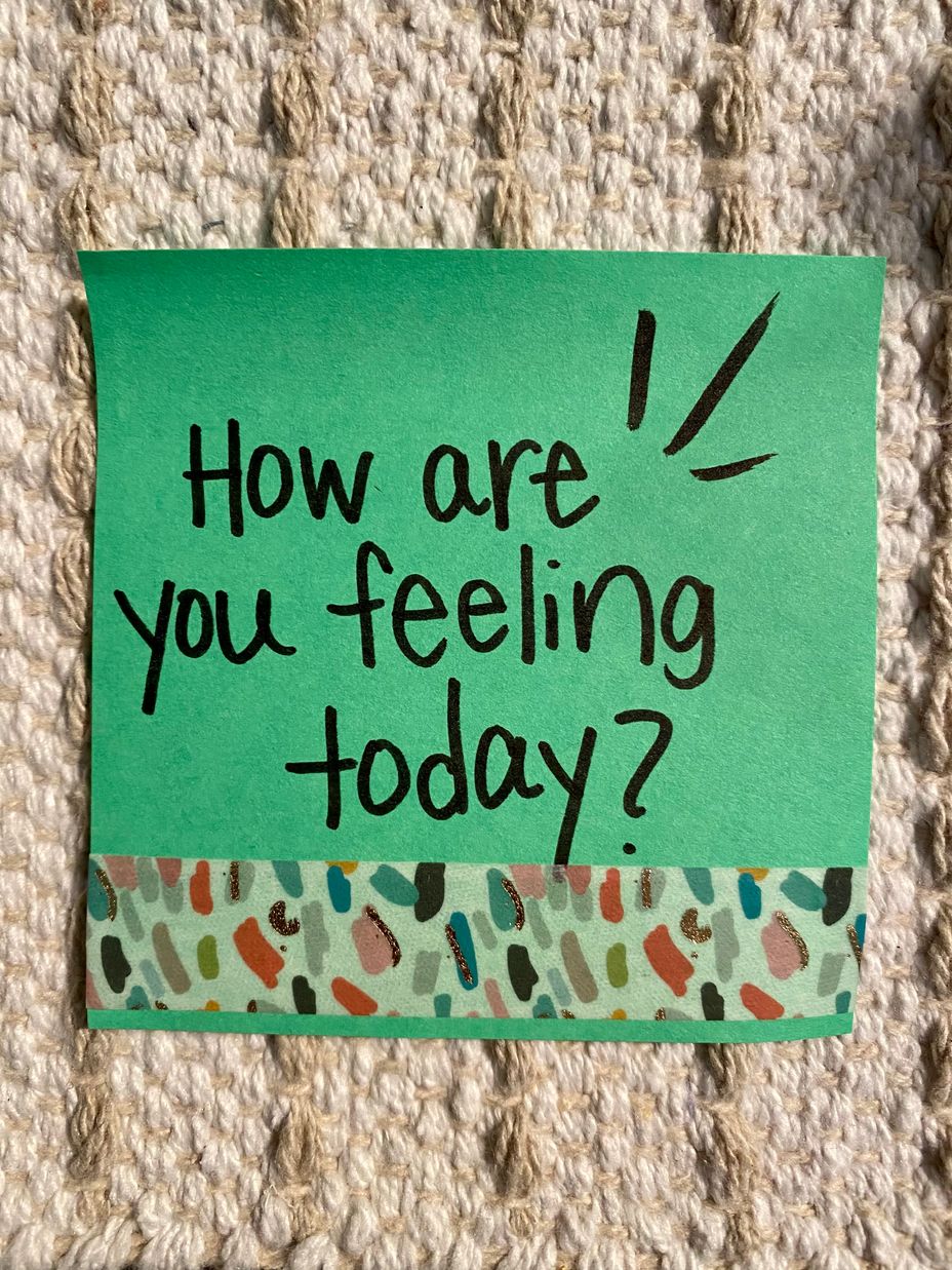 <p>How are you feeling today?</p>