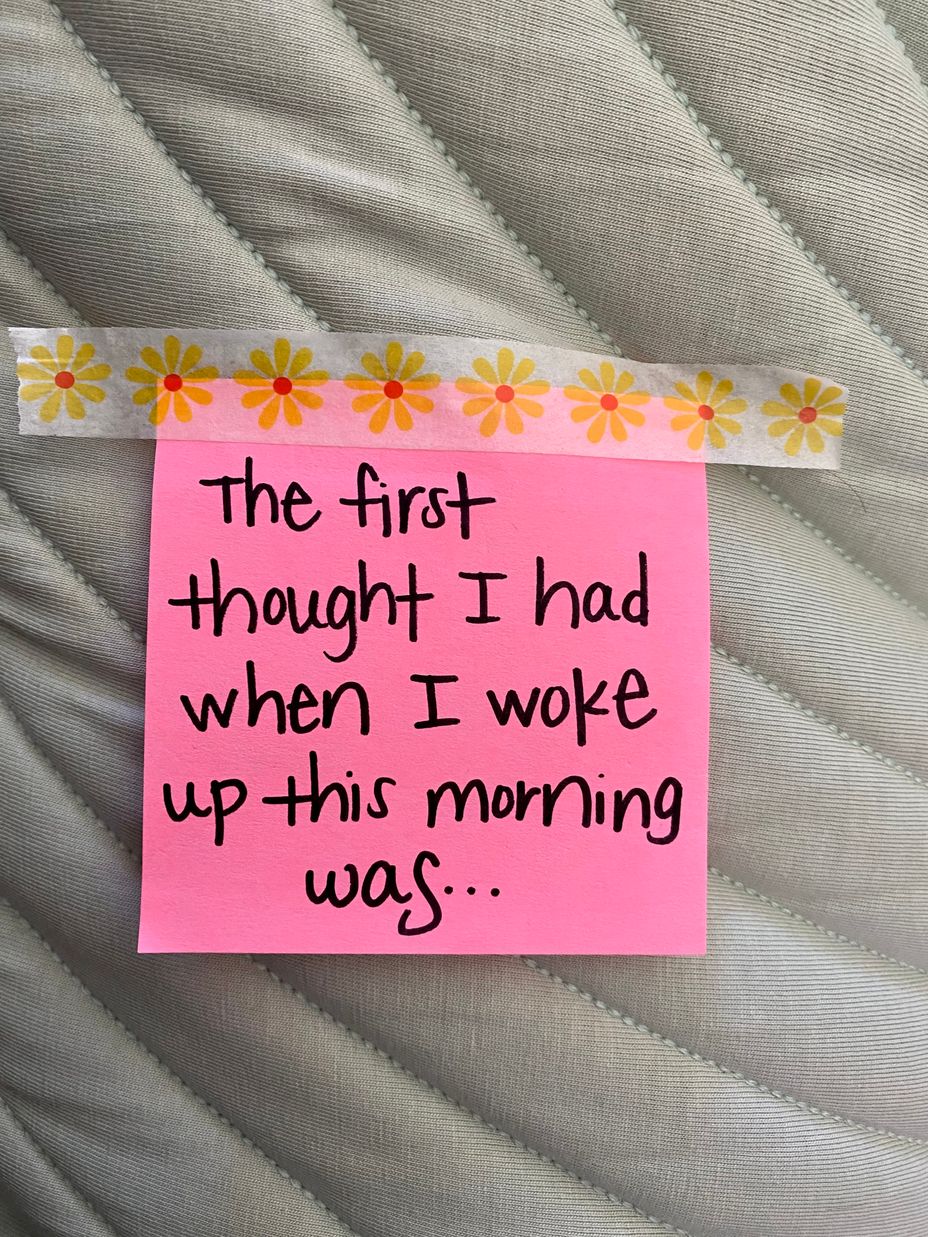 <p>The first thought I had when I woke up this morning was…</p>