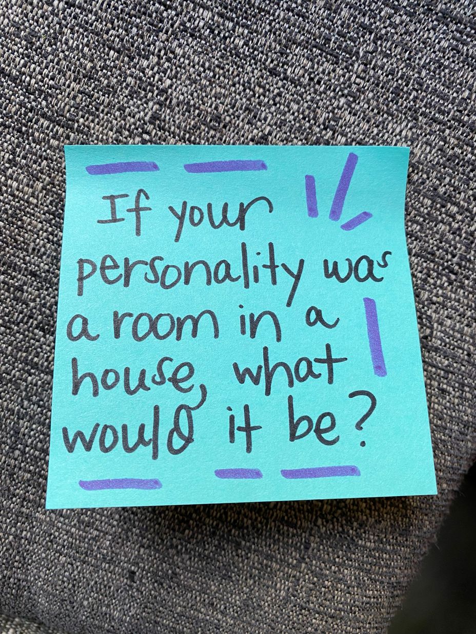 <p>If your personality was a room in a house, what would it be?</p>
