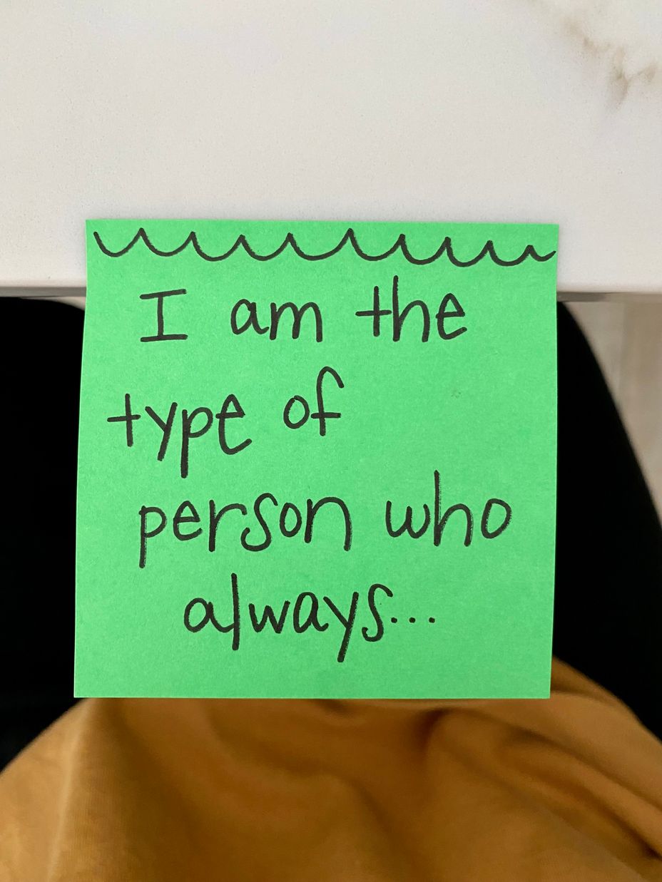 <p>I am the type of person who always…</p>