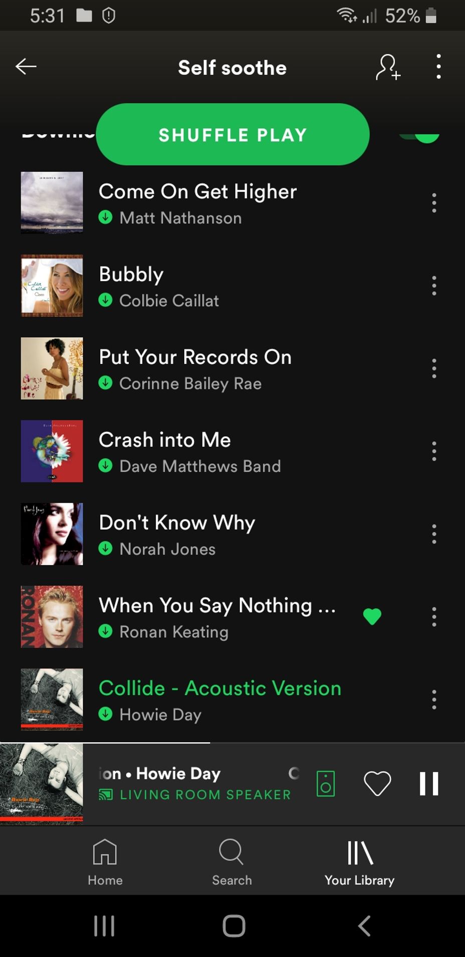 <p>What's on your self soothing playlist?</p>