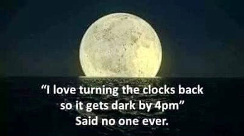 <p>Time To Turn the Clocks Back</p>