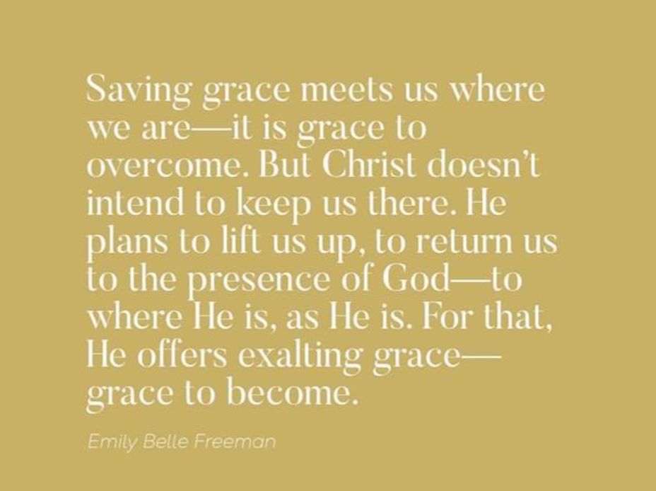 <p>Learning more about grace as more than an attribute this year.</p>