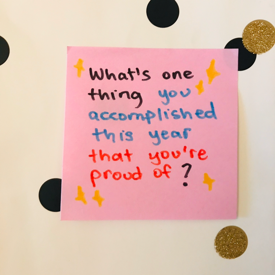 <p>What’s one thing you accomplished this year that you’re proud of?</p>