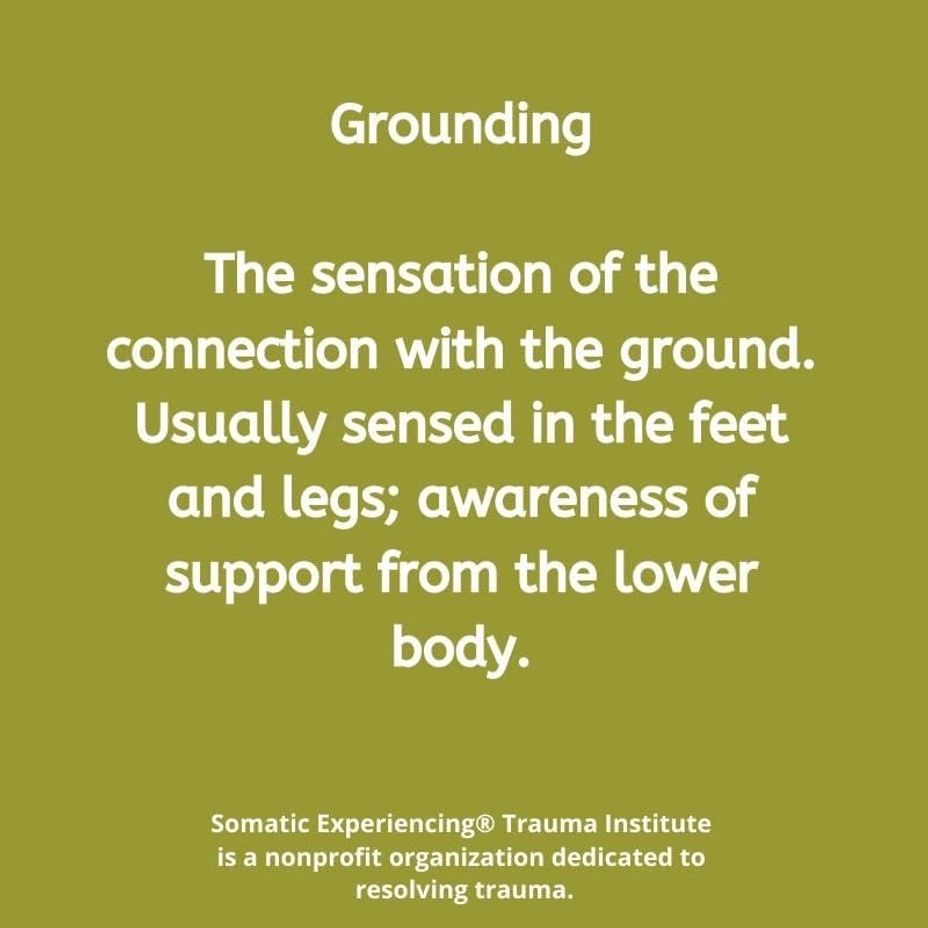<p>Standing barefoot in the grass will ground you🙏</p>