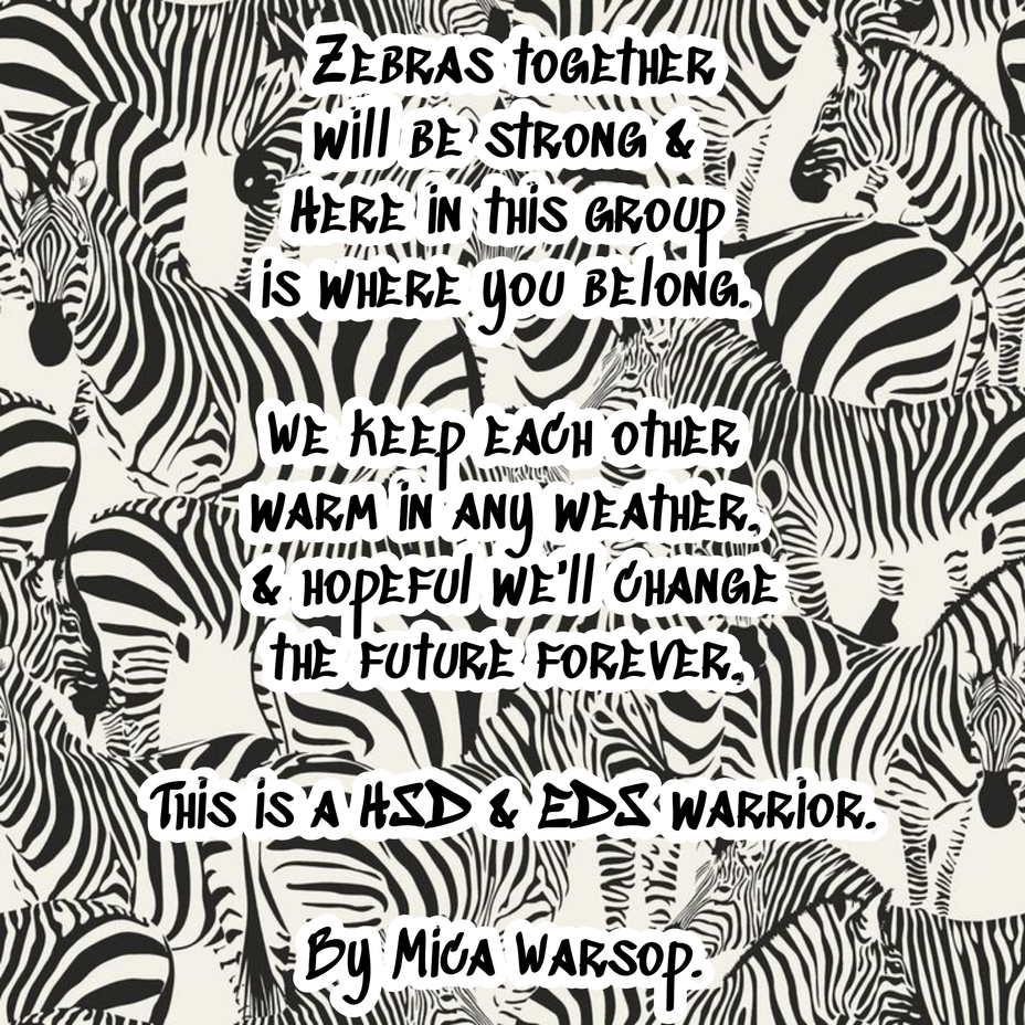 <p>A zebras hope. By Mica Warsop.</p>