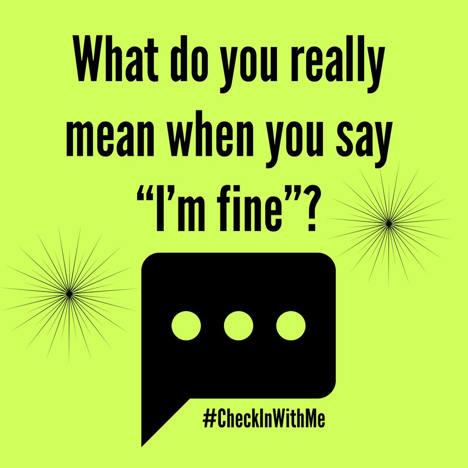 <p>What do you really mean when you say “I’m fine”?</p>