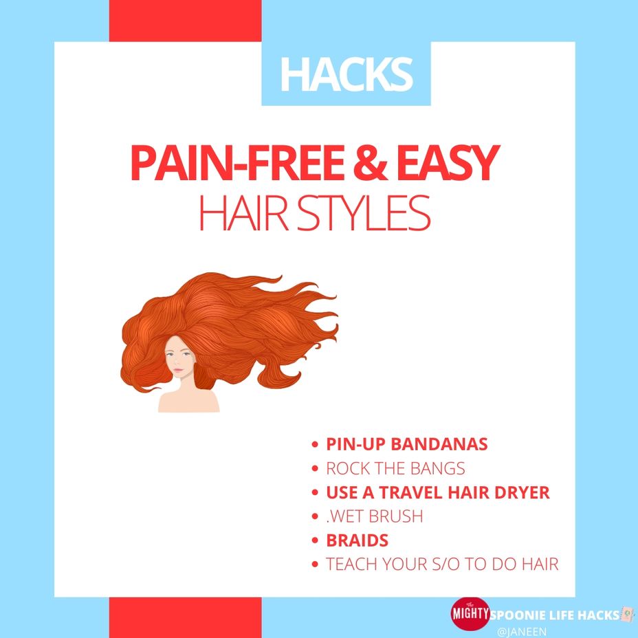 <p>How has chronic pain and fatigue affected your ability to do your hair?</p>