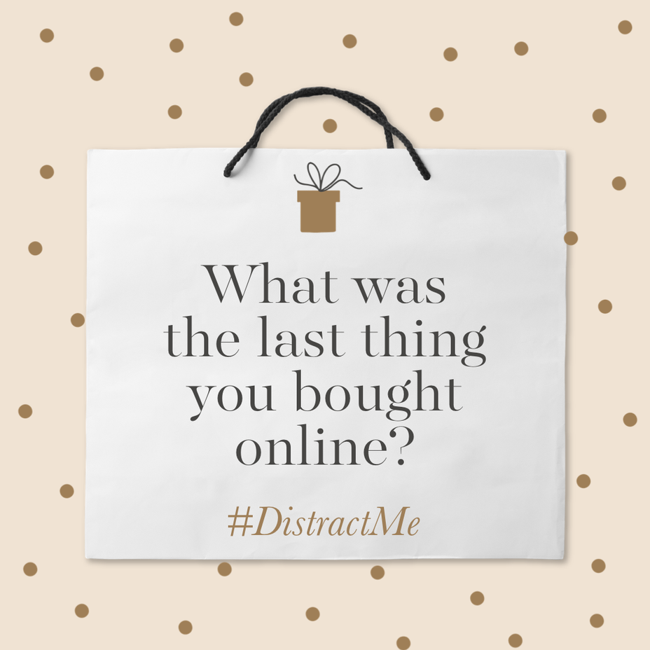 <p>What was the last thing you bought online?</p>