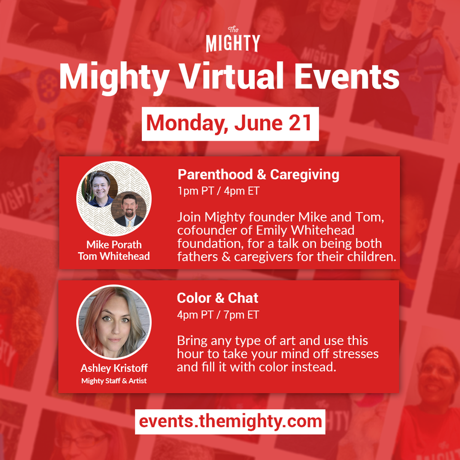 <p>Mighty Virtual Events: Monday, 6/21/21!</p>