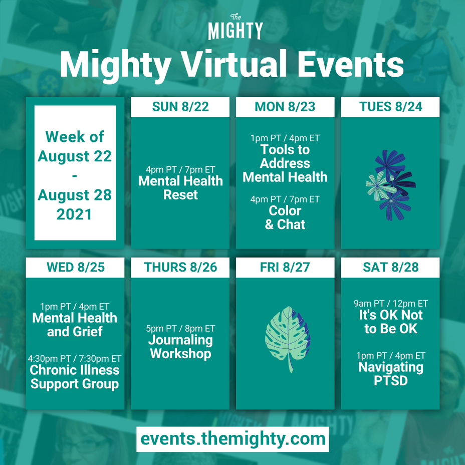 <p>Mighty Virtual Events: 8/22/21-8/28/21</p>