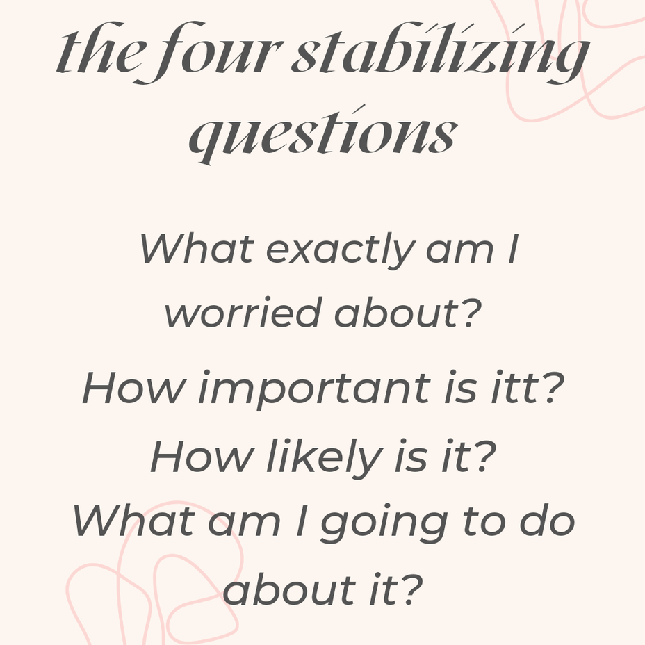 <p>The four stabilizing questions<br></p>