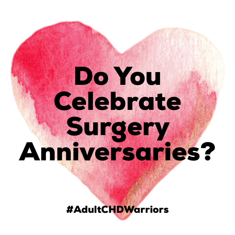 <p>Do you celebrate Surgery Anniversaries? <a class="tm-topic-link mighty-topic" title="Disability" href="/topic/disability/" data-id="5b23ce7700553f33fe991445" data-name="Disability" aria-label="hashtag Disability">#Disability</a> </p>