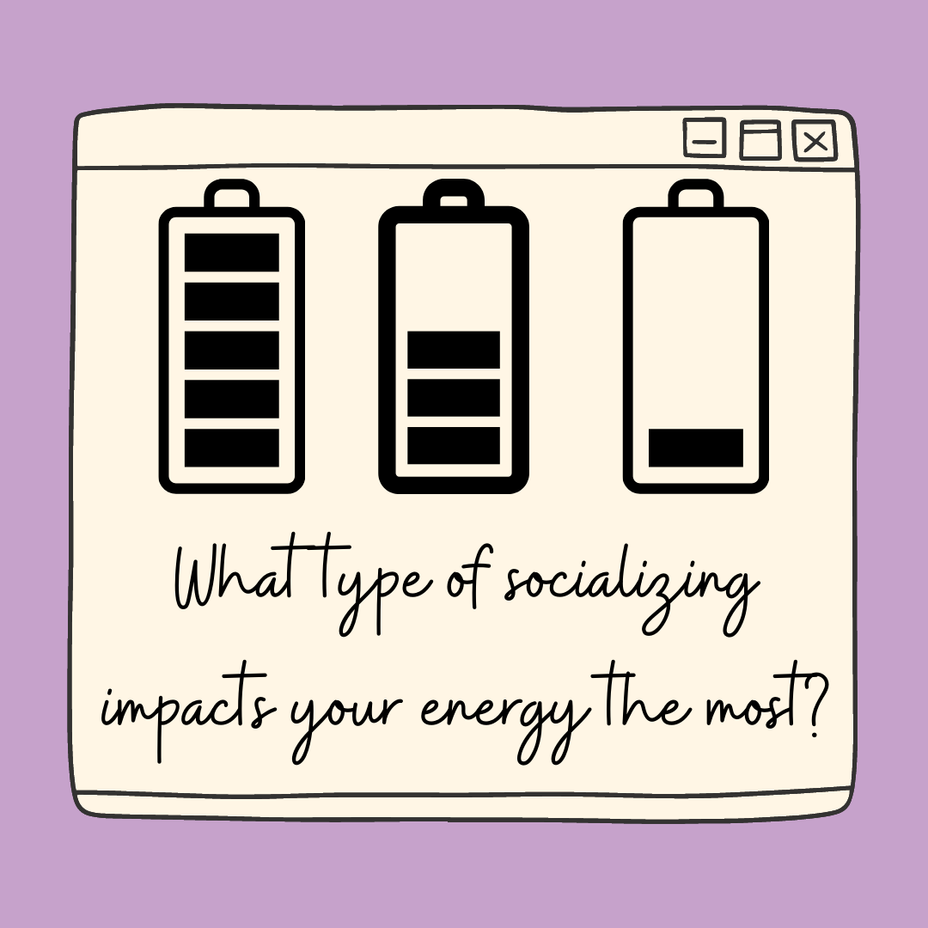 <p>What type of socializing impacts you the most?</p>