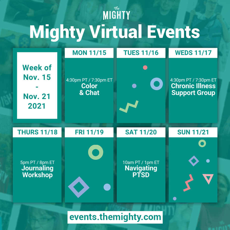 <p>Mark your calendars for this week's Mighty events!</p>