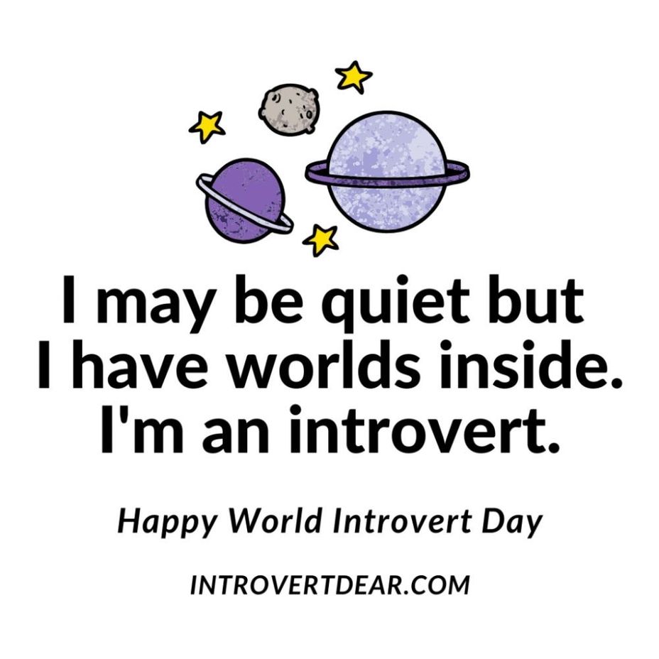<p>World Introvert Day! <a class="tm-topic-link ugc-topic" title="Treatment-Resistant Depression (TRD)" href="/topic/treatment-resistant-depression/" data-id="5b23cec300553f33fe99e9b2" data-name="Treatment-Resistant Depression (TRD)" aria-label="hashtag Treatment-Resistant Depression (TRD)">#TreatmentresistantDepression</a>  <a class="tm-topic-link ugc-topic" title="TRD" href="/topic/trd/" data-id="5e4160b922497b00ea2f224e" data-name="TRD" aria-label="hashtag TRD">#TRD</a>  <a class="tm-topic-link ugc-topic" title="Introvert Doodles" href="/topic/introvert-doodles/" data-id="5b23ce8d00553f33fe9952b1" data-name="Introvert Doodles" aria-label="hashtag Introvert Doodles">#IntrovertDoodles</a> </p>