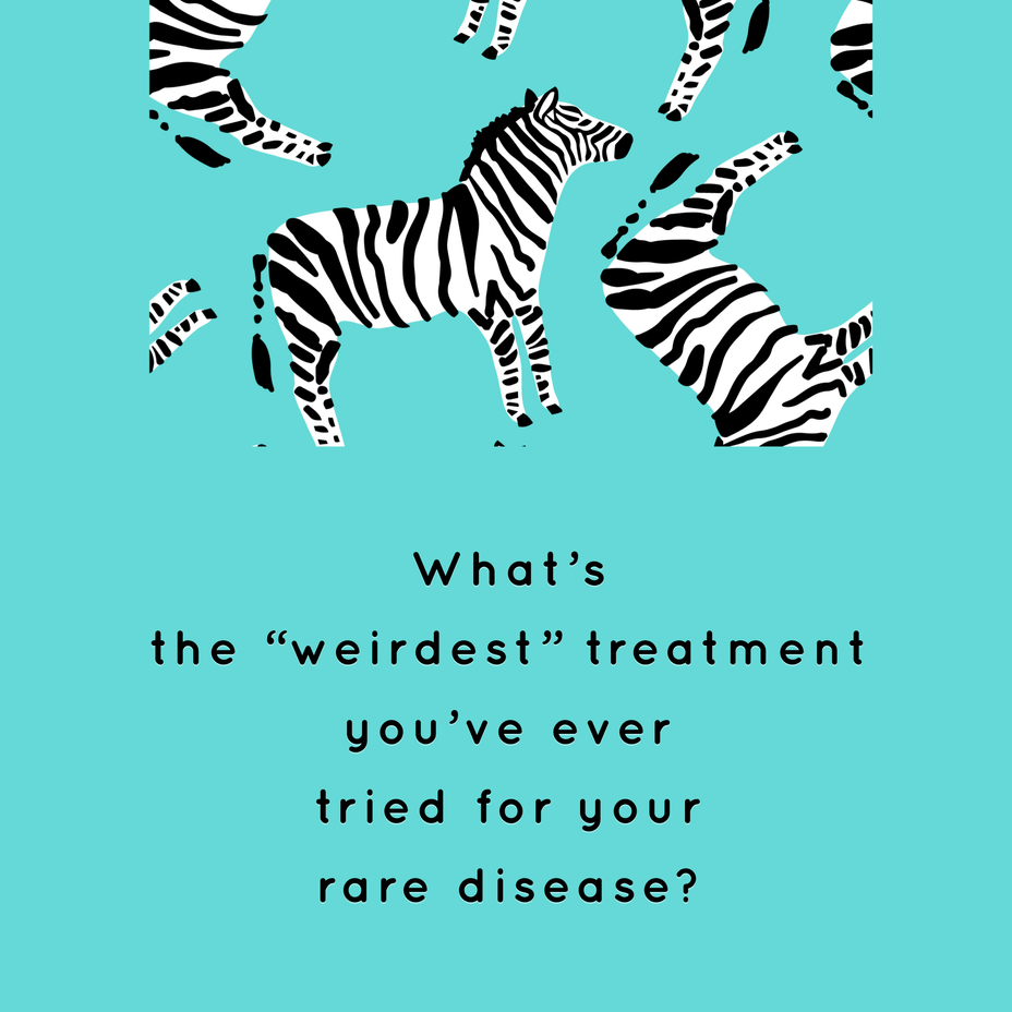<p>What’s the “weirdest” treatment you’ve ever tried for your <a href="https://themighty.com/topic/rare-disease/?label=rare disease" class="tm-embed-link  tm-autolink health-map" data-id="5b23ceb000553f33fe99b3c3" data-name="rare disease" title="rare disease" target="_blank">rare disease</a>?</p>