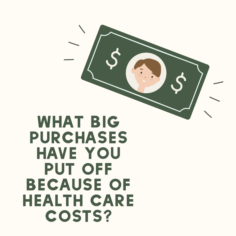 <p>What big purchases have you put off because of health care costs?</p>