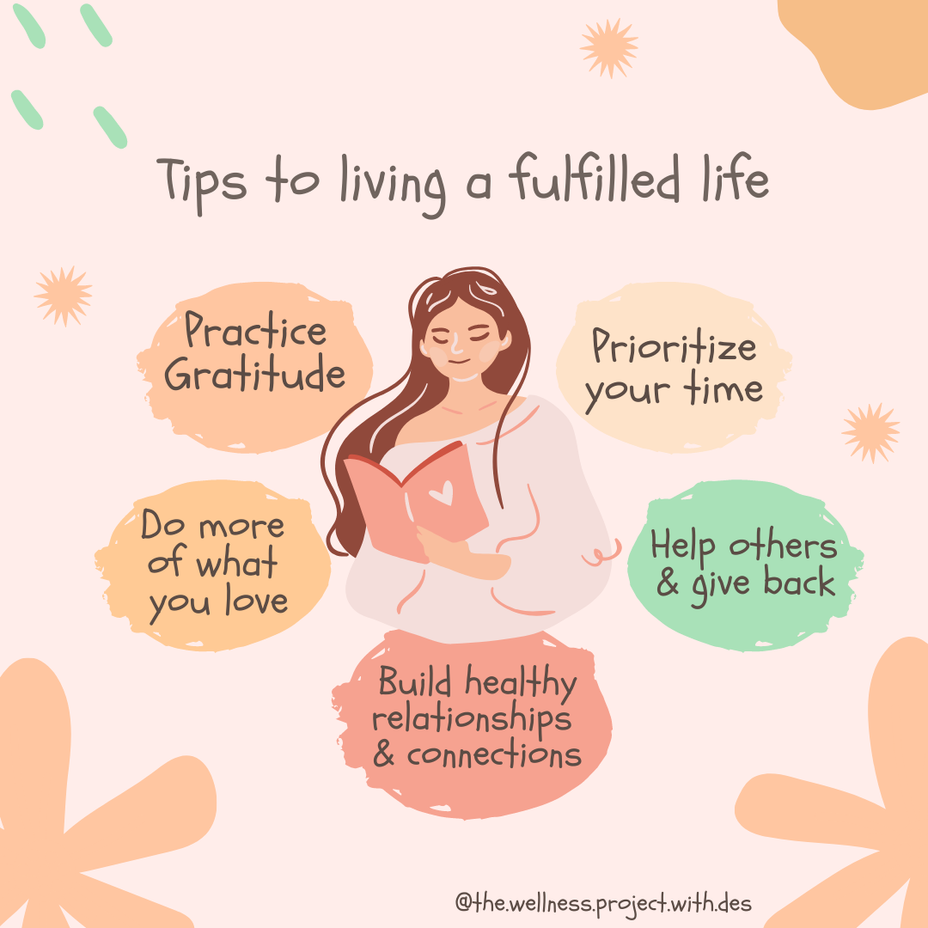 <p>Tips on how to live a fulfilled life</p>