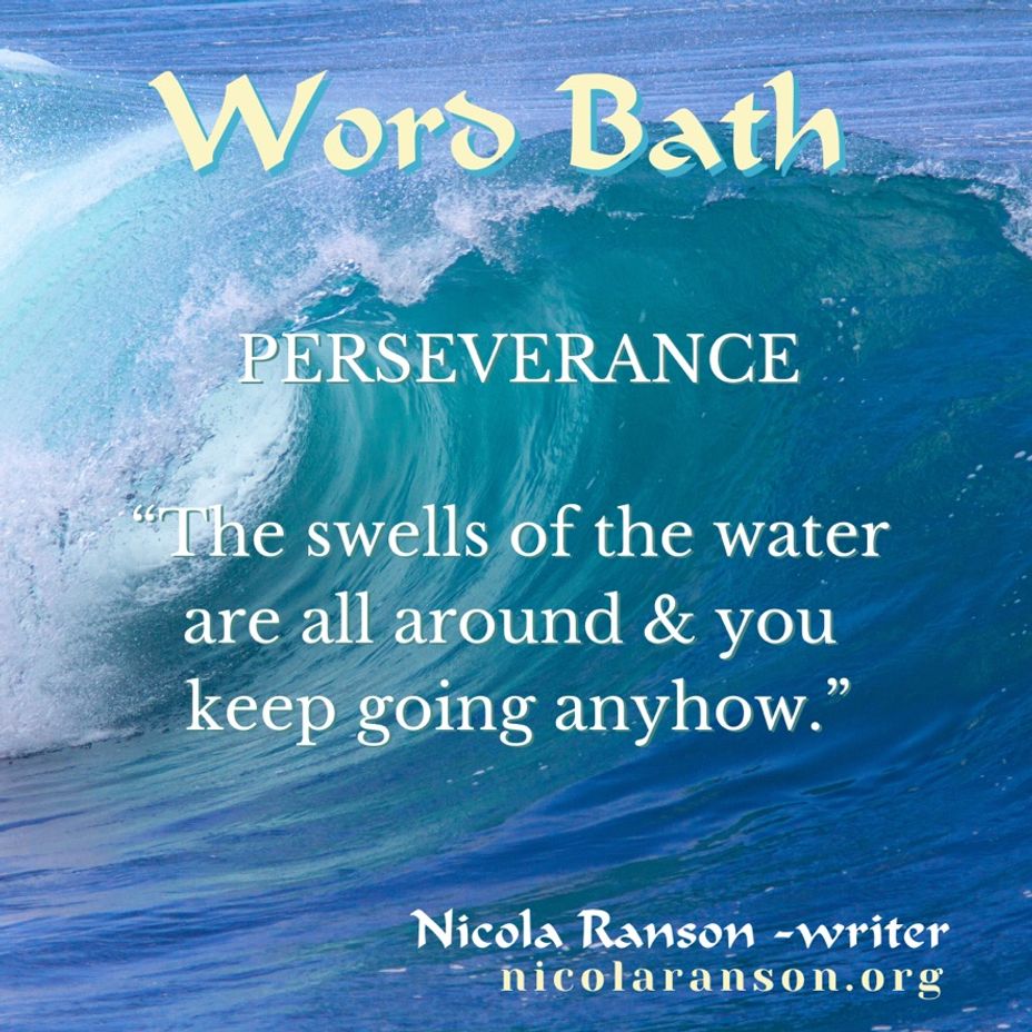 <p>Perseverance is keeping going</p>