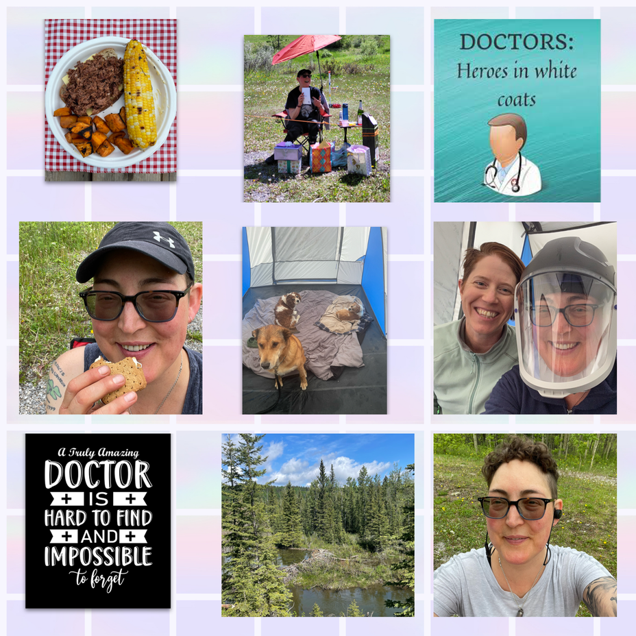 <p>Good doctors and a good birthday 🩺💜🎂💜</p>