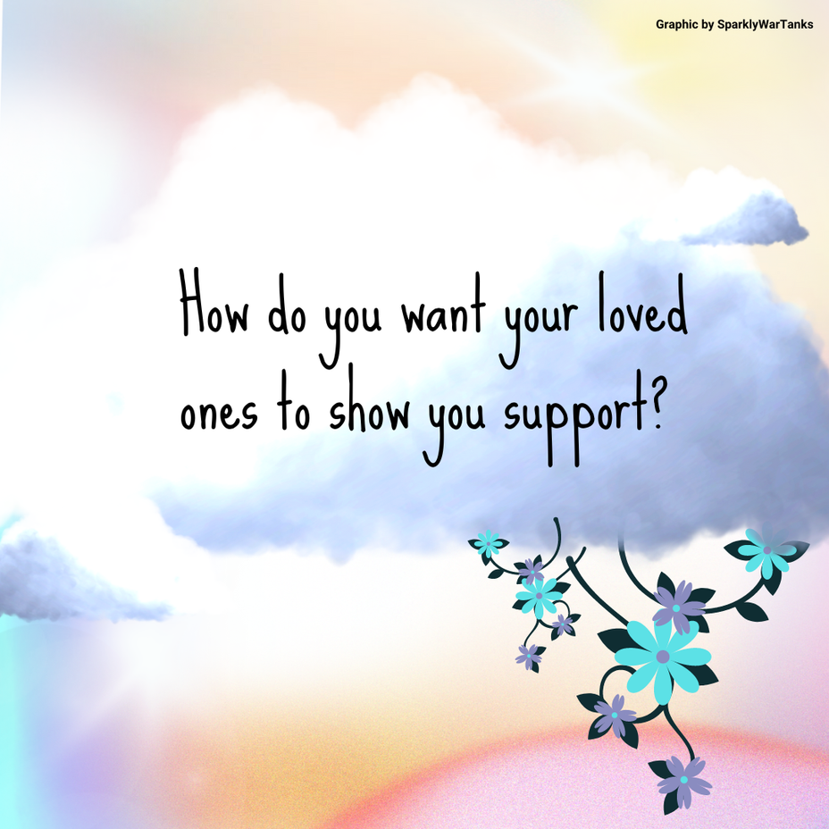 <p>How do you want your loved ones to show you support?</p>