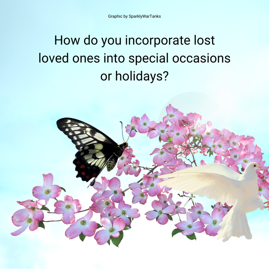 <p>How do you incorporate lost loved ones into special occasions or holidays?</p>