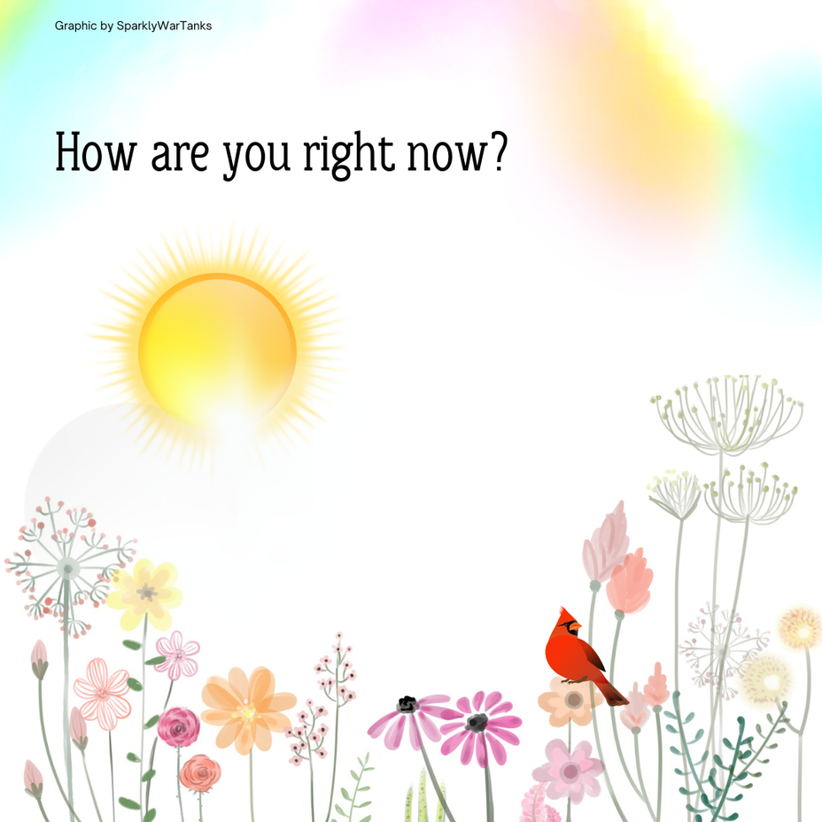 <p>How are you right now?</p>