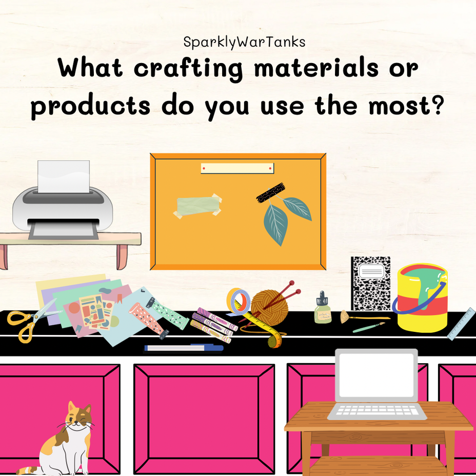 <p>What crafting materials or products do you use the most?</p>
